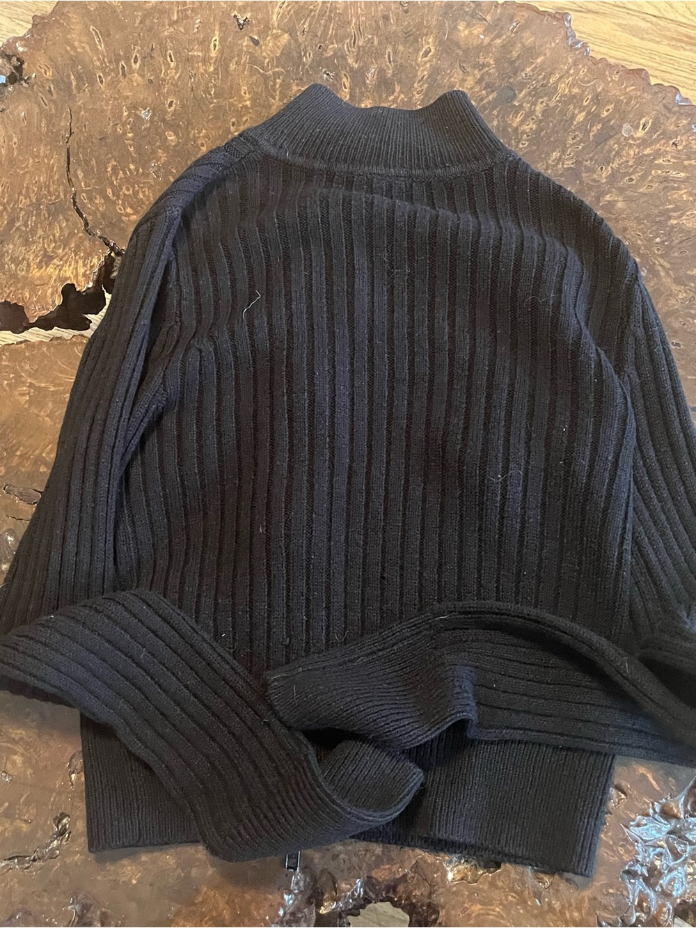 H&M Black Ribbed Zip Cardigan Jacket - Picture 2 of 4
